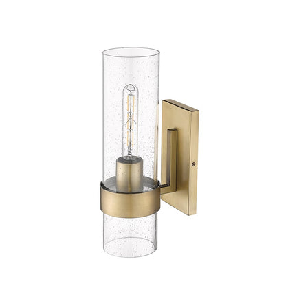 Millennium Lighting 1Lt Wall Sconce, Vintage Brass/Clear
