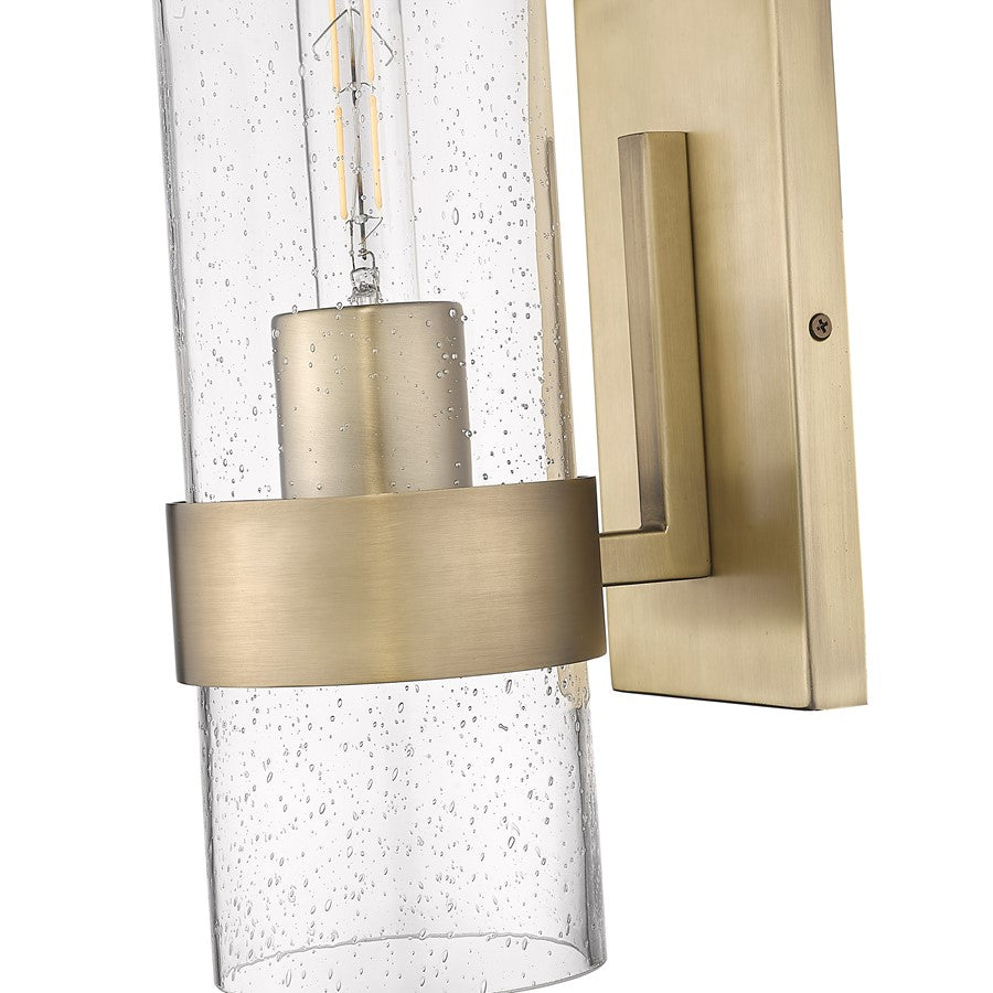Millennium Lighting 1Lt Wall Sconce, Vintage Brass/Clear