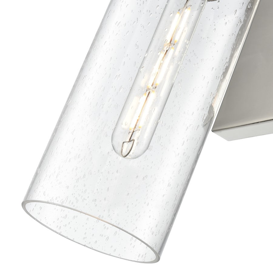 Millennium Lighting Jamison 2Lt 23" Wall Sconce, Nickel/Clear Seeded