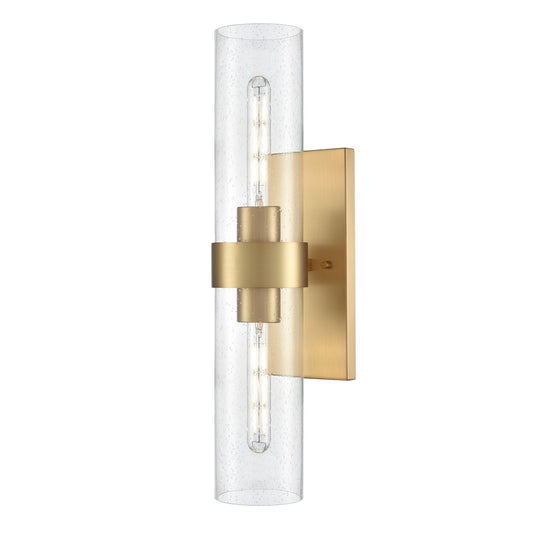 Millennium Lighting Jamison 2Lt 23" Wall Sconce, Brass/Clear Seeded - 15102-VB