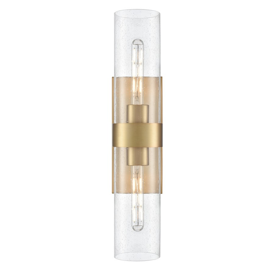 Millennium Lighting Jamison 2Lt 23" Wall Sconce, Brass/Clear Seeded