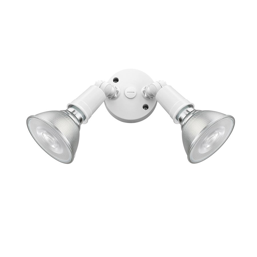 Millennium Lighting 2Lt 5" Security Flood Light, White/White - 16002-MW