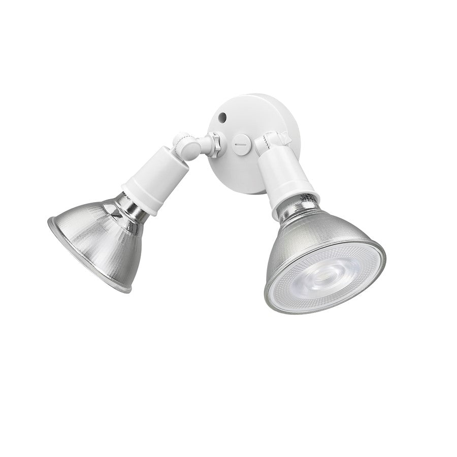Millennium Lighting 2Lt 5" Security Flood Light, White/White