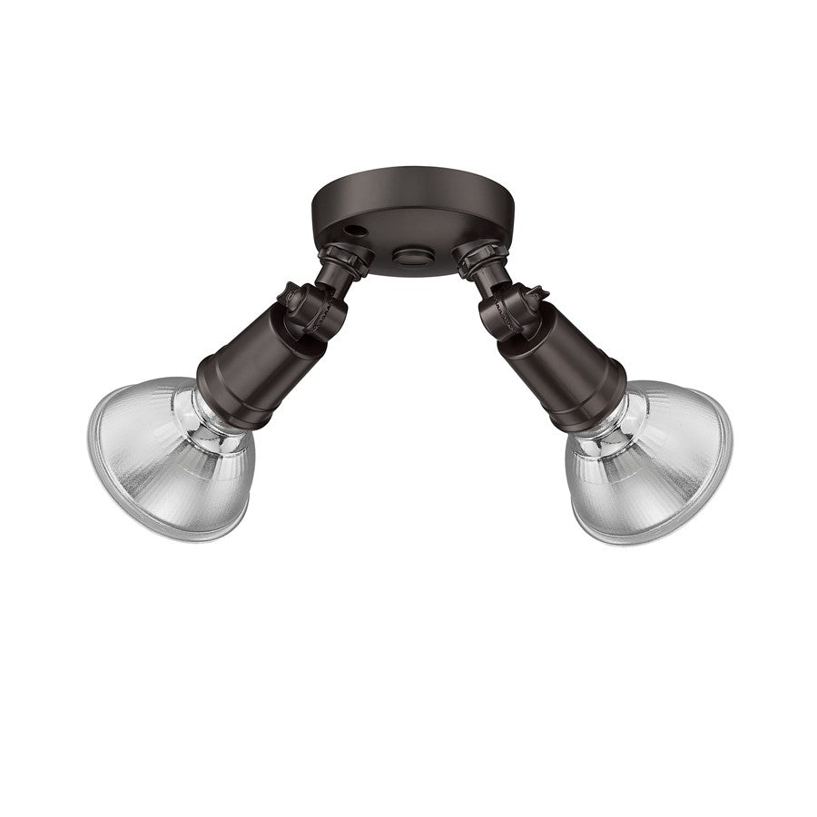Millennium Lighting 2Lt 5" Security Flood Light, Bronze/Bronze