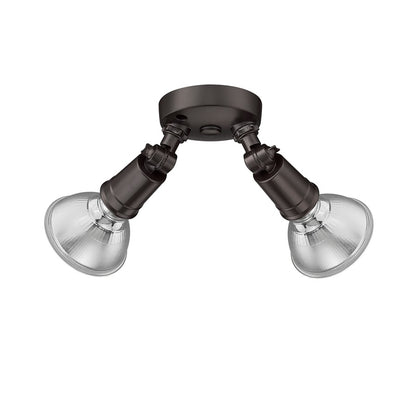 Millennium Lighting 2Lt 5" Security Flood Light, Bronze/Bronze