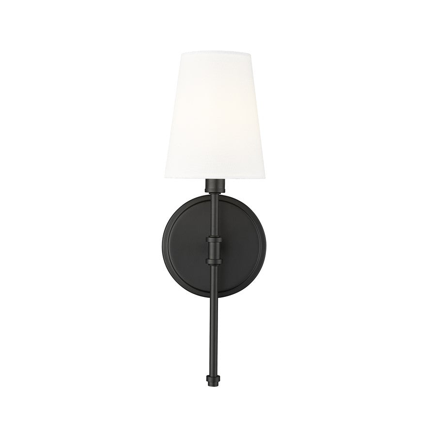 Millennium Lighting Adorra 1Lt 15" Wall Sconce, Black/White