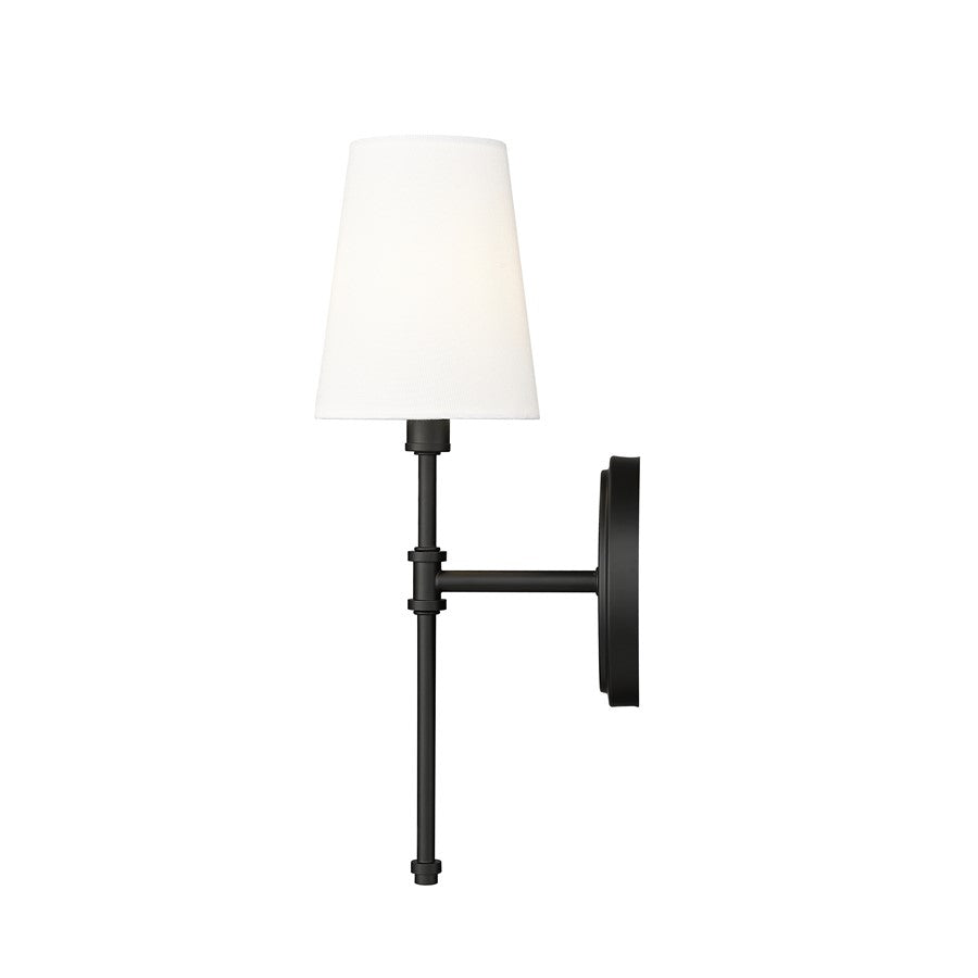 Millennium Lighting Adorra 1Lt 15" Wall Sconce, Black/White