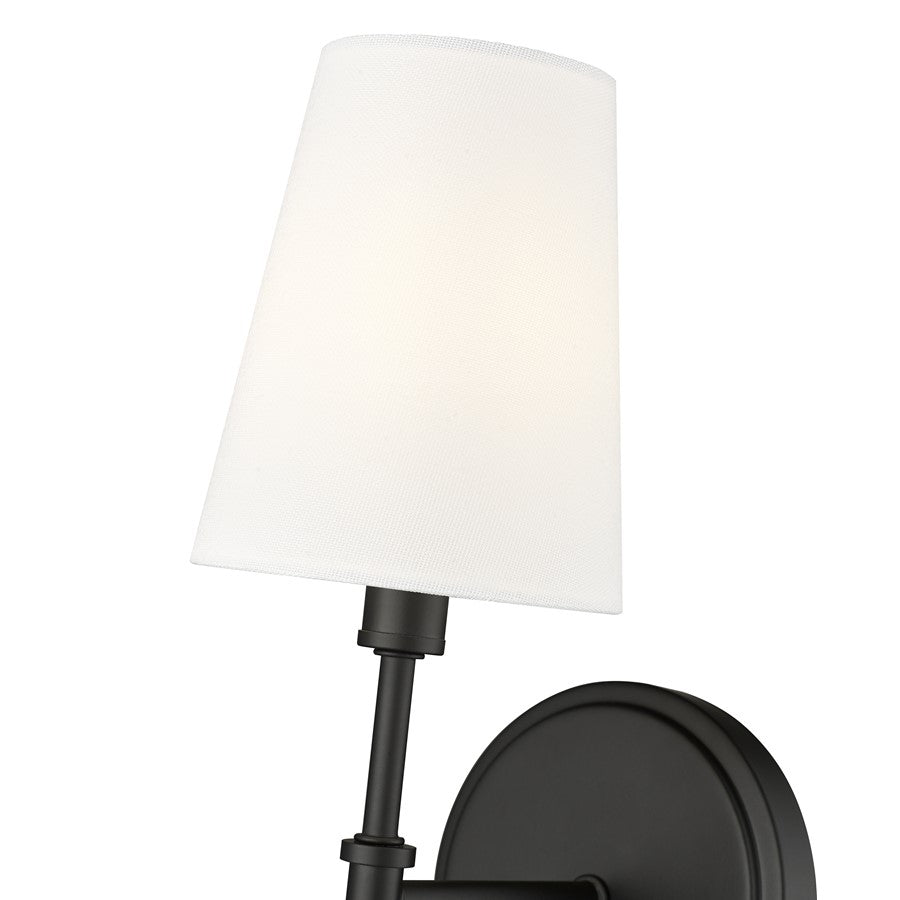 Millennium Lighting Adorra 1Lt 15" Wall Sconce, Black/White