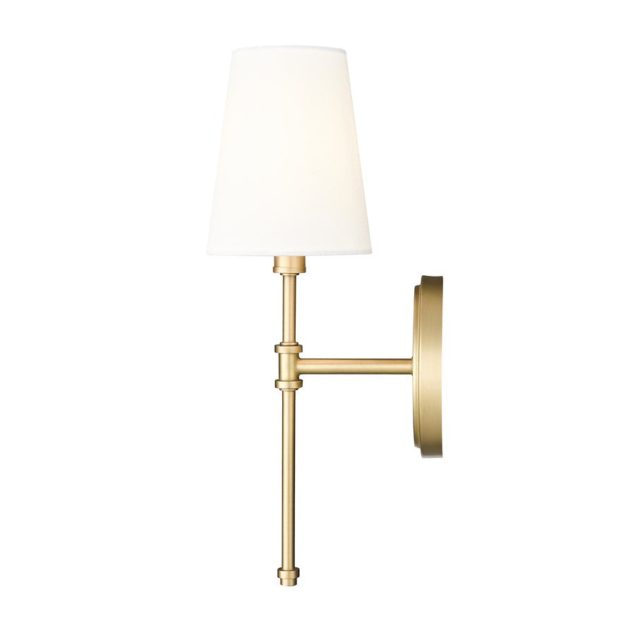 Millennium Lighting Adorra 1Lt 15" Wall Sconce, Vintage Brass/White