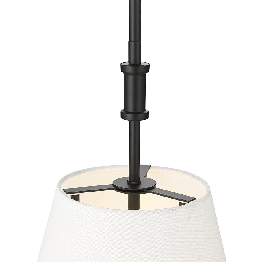 Millennium Lighting Adorra 3Lt 16" Pendant, Black/White