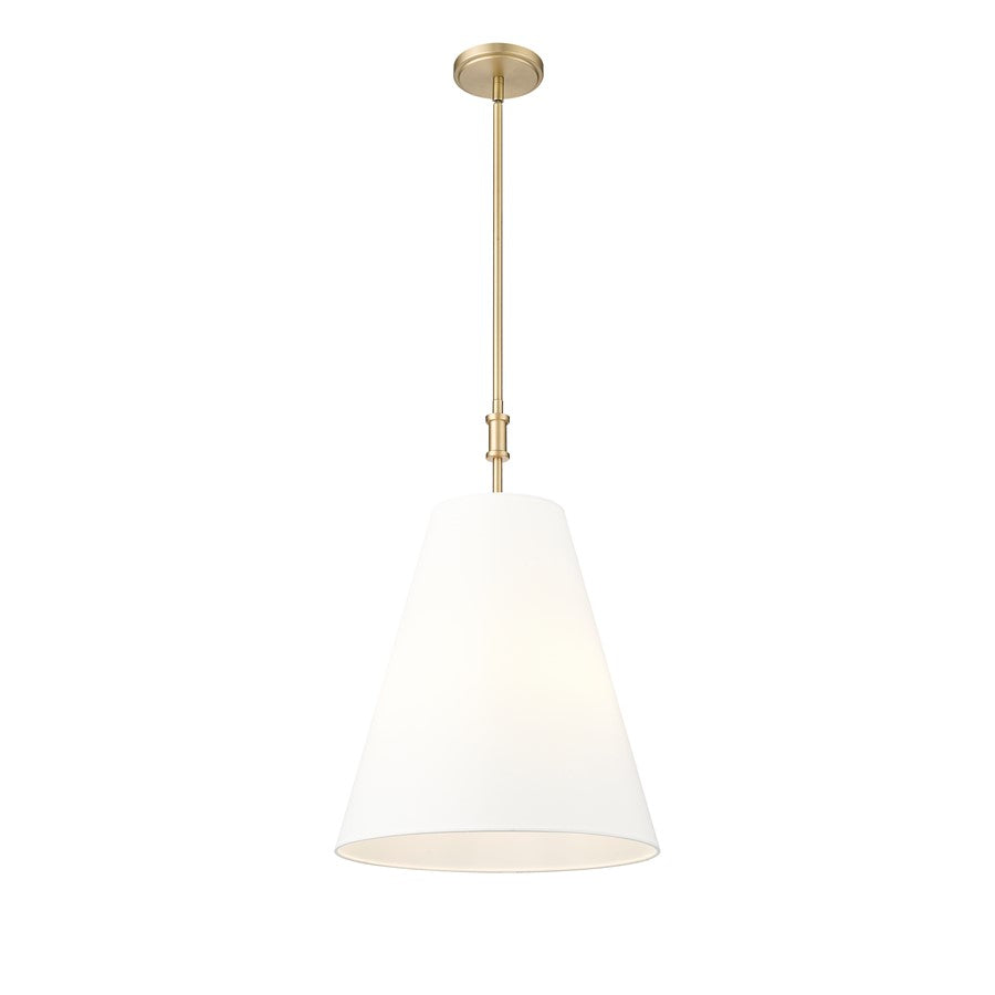 Millennium Lighting Adorra 3Lt 16" Pendant, Vintage Brass/White - 16303-VB