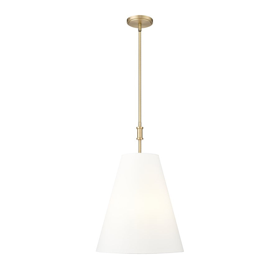 Millennium Lighting Adorra 3Lt 16" Pendant, Vintage Brass/White