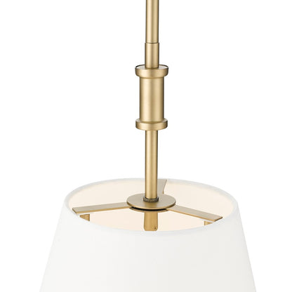 Millennium Lighting Adorra 3Lt 16" Pendant, Vintage Brass/White