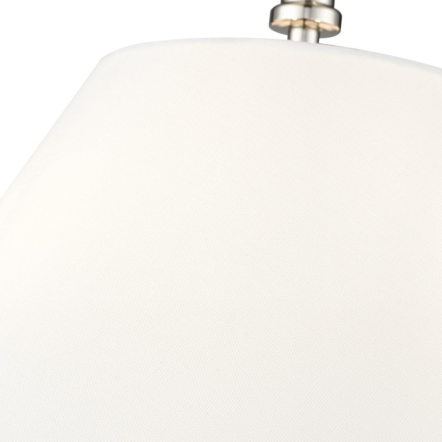 Millennium Lighting Adorra 3Lt 16" Semi-Flush Mount, Nickel/White
