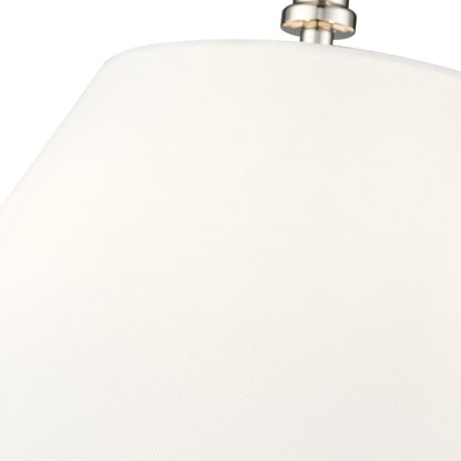 Millennium Lighting Adorra 3Lt 16" Semi-Flush Mount, Nickel/White