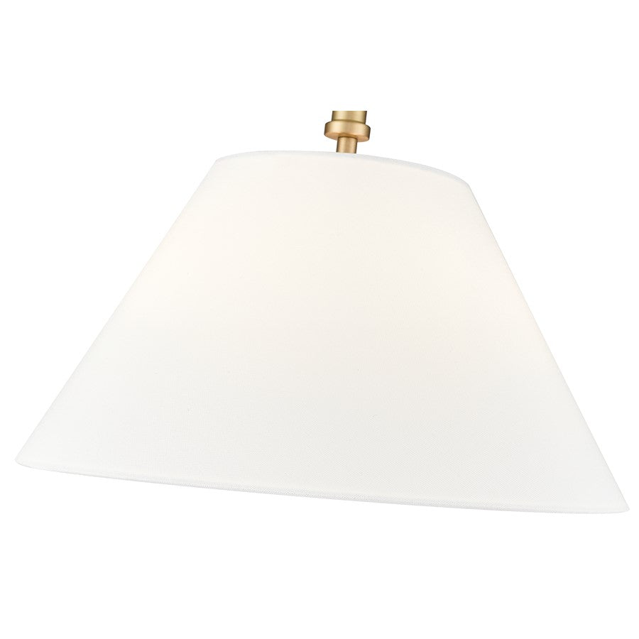 Millennium Lighting Adorra 3Lt 16" Semi-Flush Mount, Brass/White
