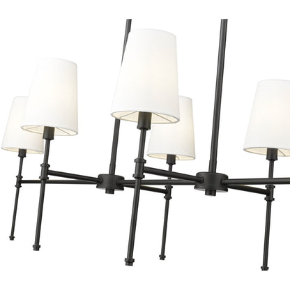 Millennium Lighting Adorra 6Lt 48" Chandelier, Black/White