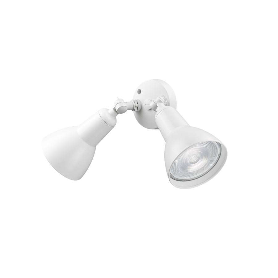 Millennium Lighting 2Lt 16" Security Flood Light, White/White