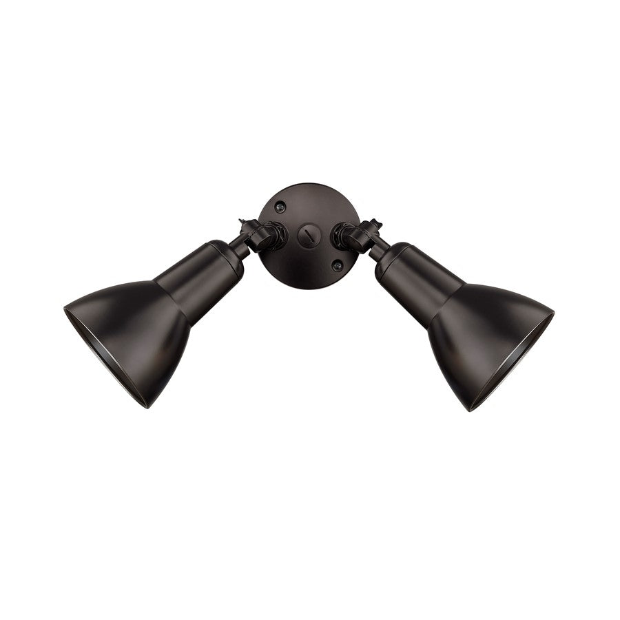 Millennium Lighting 2Lt 16" Security Flood Light, Bronze/Bronze