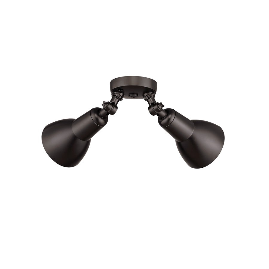 Millennium Lighting 2Lt 16" Security Flood Light, Bronze/Bronze