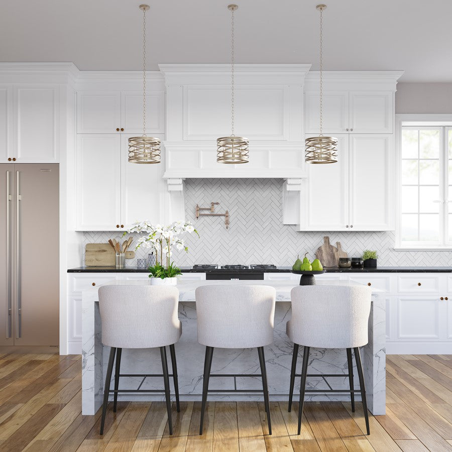 Millennium Lighting 3 Light Pendant, Antique Nickel