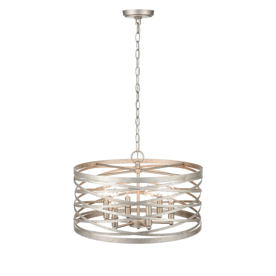 Millennium Lighting 6 Light Pendant, Antique Nickel