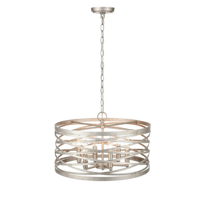 Millennium Lighting 6 Light Pendant, Antique Nickel
