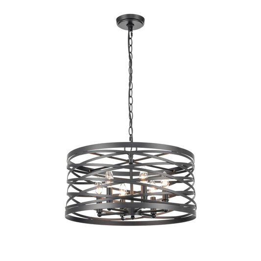 Millennium Lighting 6 Light Pendant, Matte Black - 170026-MB