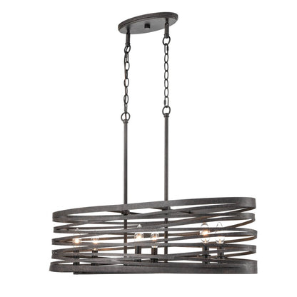 929 Lighting 6Lt Chandelier, Weathered Iron - 170036-WI