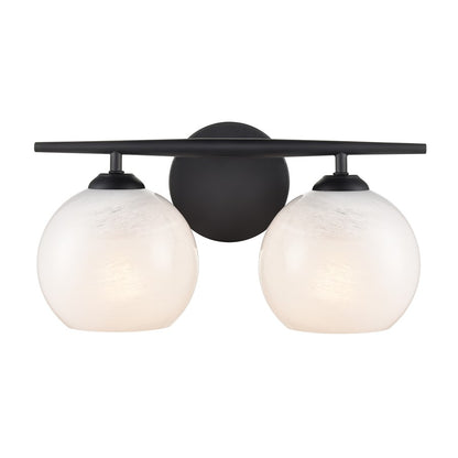 Millennium Lighting Kimorra 2Lt Vanity, Black - 18102-MB