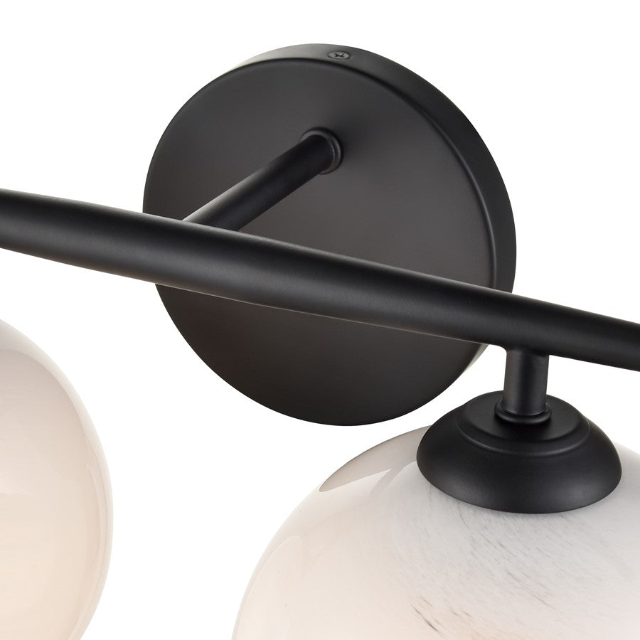 Millennium Lighting Kimorra 2Lt Vanity, Black