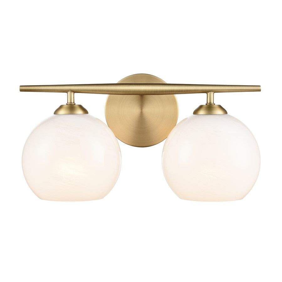 Millennium Lighting Kimorra 2Lt Vanity, Vintage Brass - 18102-VB