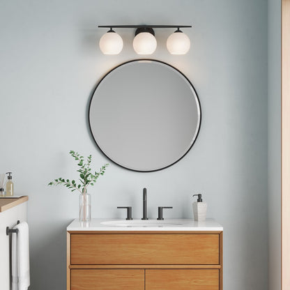 Millennium Lighting Kimorra 3Lt Vanity, Black