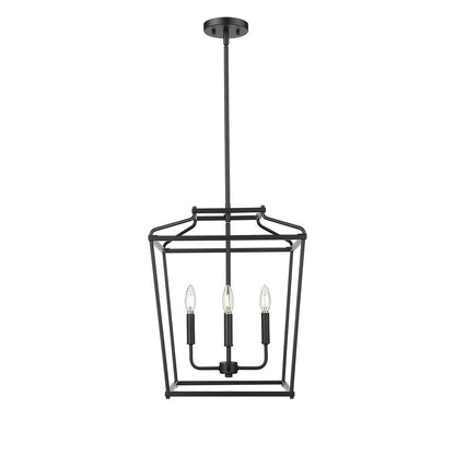 Millennium Lighting Nellita 4Lt 21" Pendant, Black