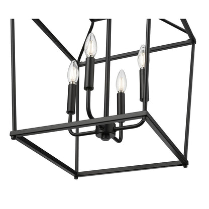 Millennium Lighting Nellita 4Lt 21" Pendant, Black
