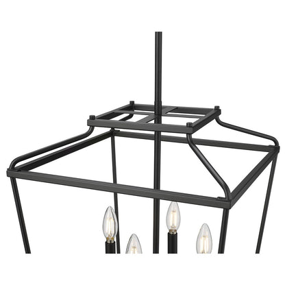 Millennium Lighting Nellita 4Lt 21" Pendant, Black