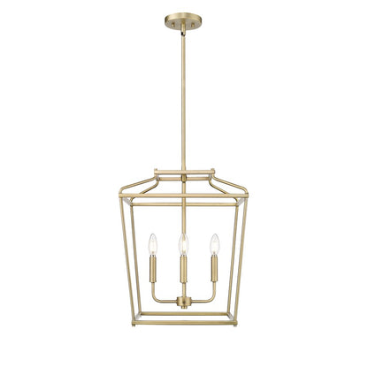 Millennium Lighting Nellita 4Lt 21" Pendant, Vintage Brass