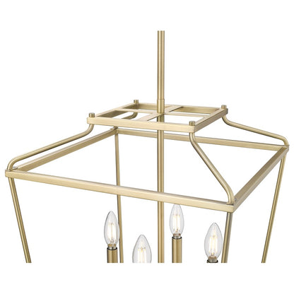 Millennium Lighting Nellita 4Lt 21" Pendant, Vintage Brass