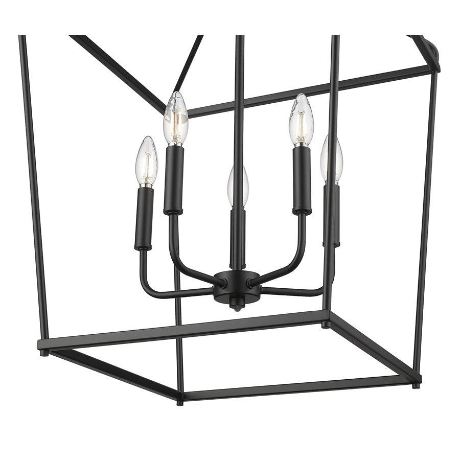 Millennium Lighting Nellita 5Lt 18" Pendant, Black