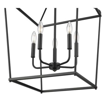 Millennium Lighting Nellita 5Lt 18" Pendant, Black