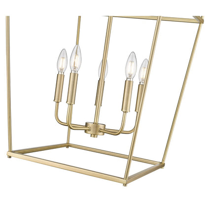 Millennium Lighting Nellita 5Lt 18" Pendant, Vintage Brass