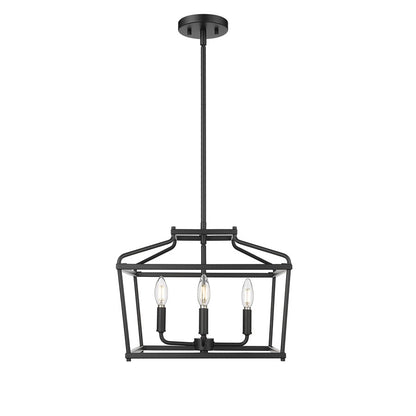 Millennium Lighting Nellita 4Lt 13" Pendant, Black