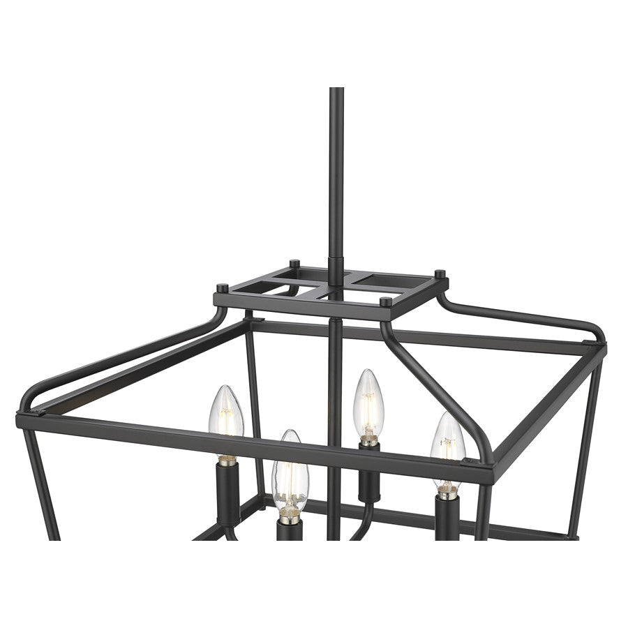 Millennium Lighting Nellita 4Lt 13" Pendant, Black