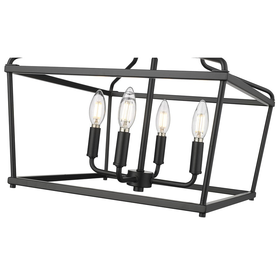 Millennium Lighting Nellita 4Lt 13" Pendant, Black