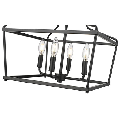 Millennium Lighting Nellita 4Lt 13" Pendant, Black