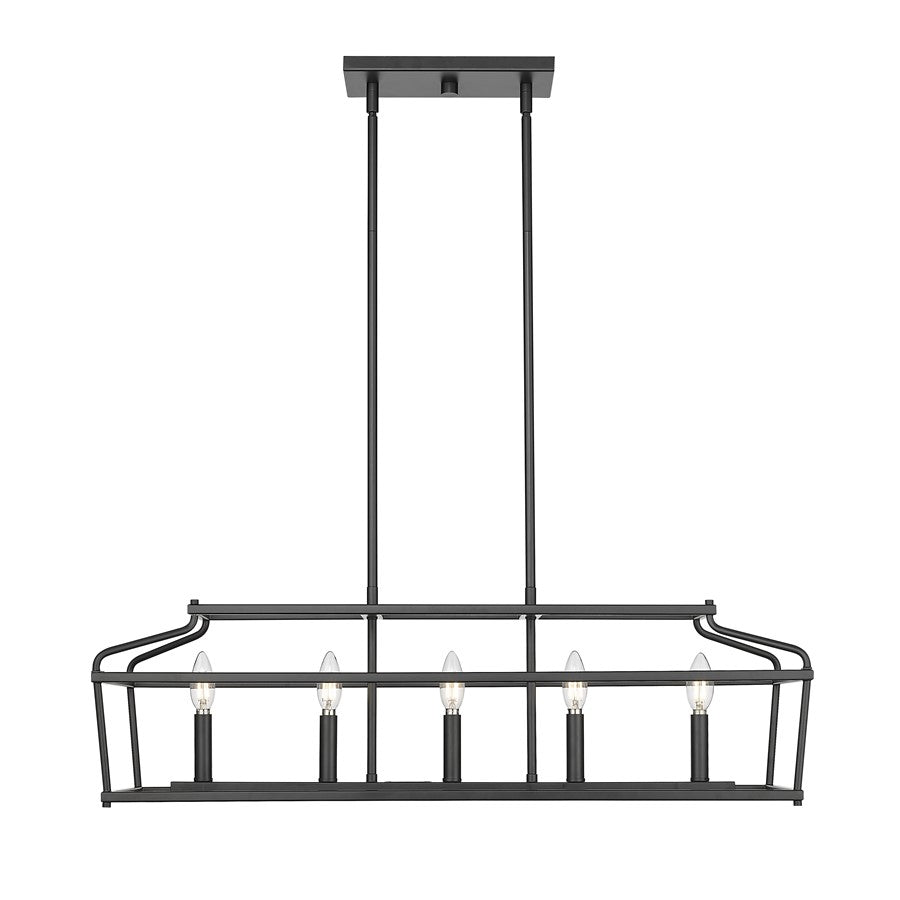 Millennium Lighting Nellita 5Lt 34" Island, Black