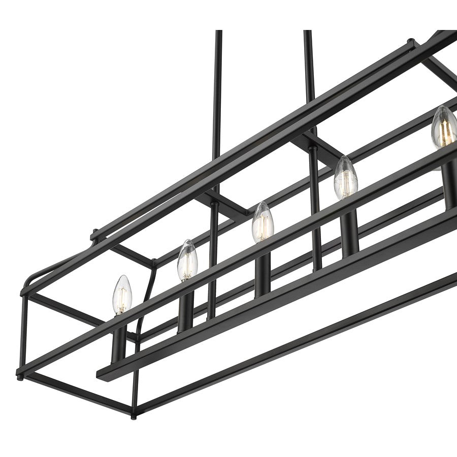 Millennium Lighting Nellita 5Lt 34" Island, Black