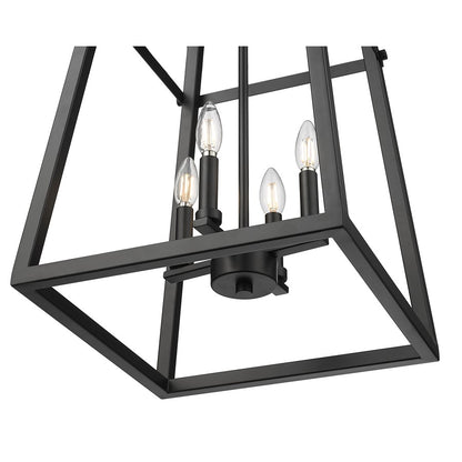 Millennium Lighting Tellsa 4Lt 24" Pendant, Black