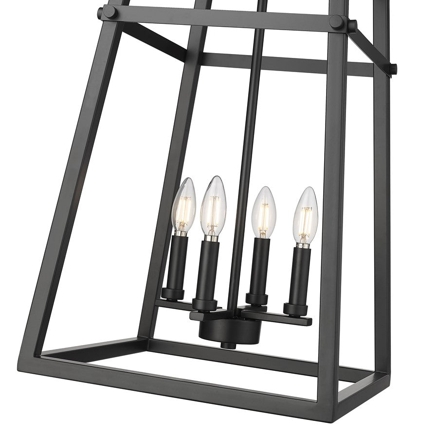 Millennium Lighting Tellsa 4Lt 24" Pendant, Black