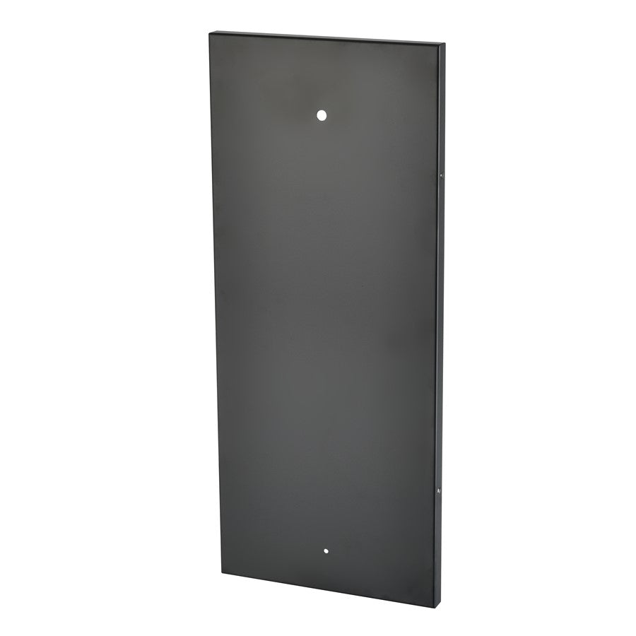 Millennium Braselton 1Lt 24" Outdoor Sconce, Black/Clear Ribbed